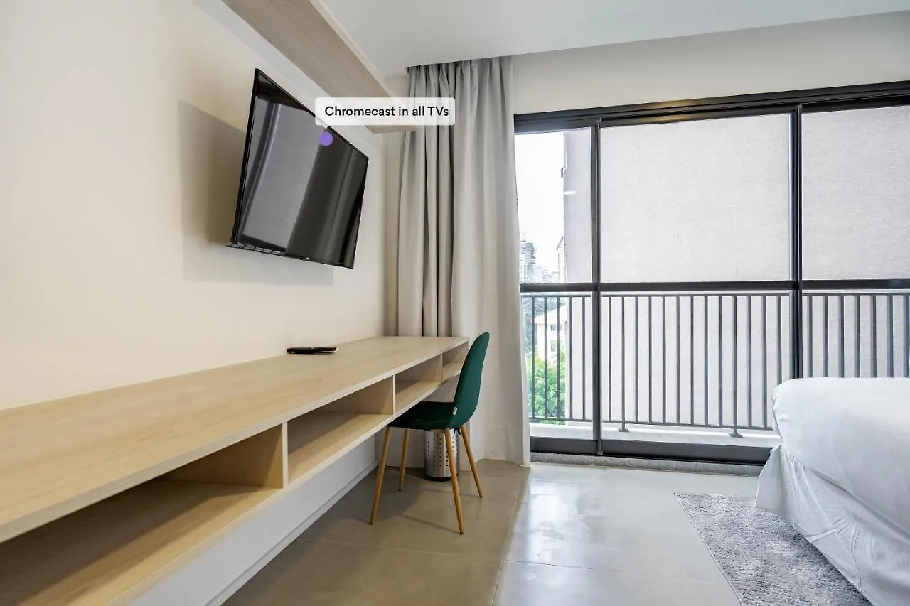 Casai Moema Studio Lindo C/ Piscina E Academia Βραζιλία